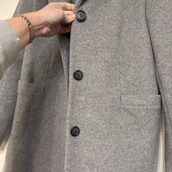 Ralph Lauren Grey Wool Coat - Picture 3 of 6